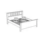 Кровать двуспальная Сага, 160х200 см, белая/ясень | изображение 9