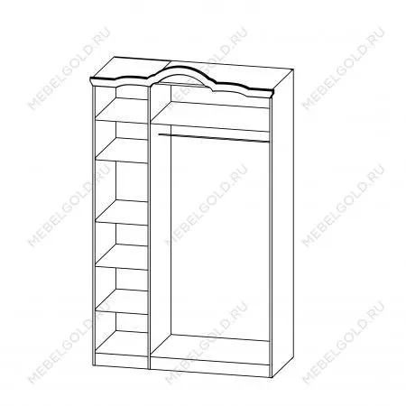Шкаф для одежды Орхидея СП-002-13Д2 | изображение 1