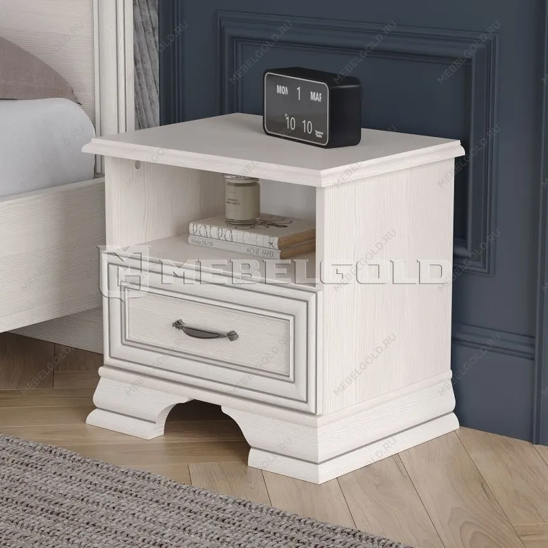 Тумба прикроватная Тиффани 1S вудлайн кремовый | изображение 2