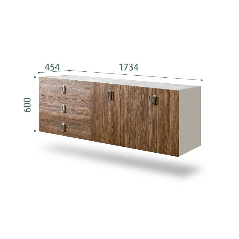 Комод 1.6м Bogemia Fly Wood Fa (Шелк) (Novabuk/Хром) БМКМ-4