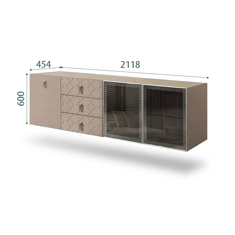 Комод 2.1м Bogemia Fly Fa (Мокка) (Novabuk/Хром) БМКМ-5[5][10]