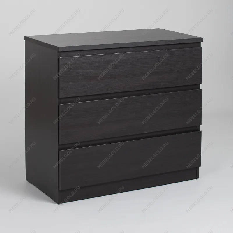 МАЛЬТА комод ИКЕА / IKEA 3 ящика 80х76 Дуб Венге | изображение 1