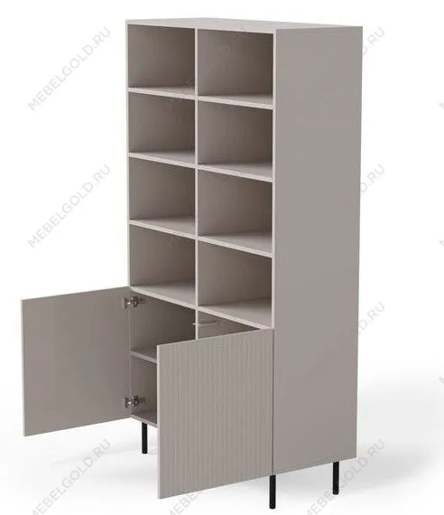 Стеллаж Halmar PAXOS REG-1 (кашемир/черный) | изображение 2