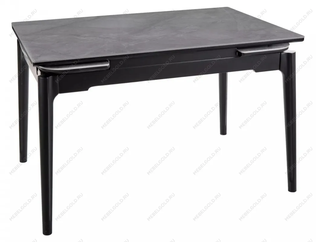 Стол обеденный Signal SENTO 120 (серый лак/черный) | изображение 2