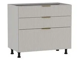 Стол с ящиками СЯ-90 (176/356), Монза (900*523*820) Экокожа Бежевый, 23121