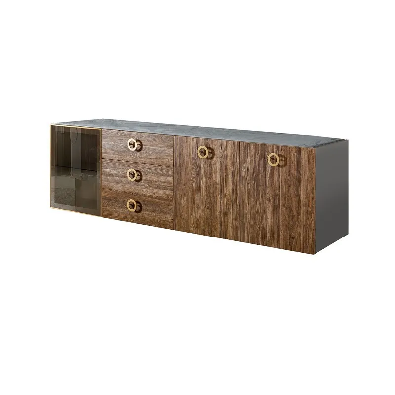 Комод 2.1м Bogemia Fly Wood Fi (Серый) (Novabuk/Золото) БМКМ-5[4]