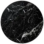 Комплект Halmar OREO, 2 стола журнальных (черный мрамор/черный) | изображение 1