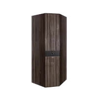 Шкаф угловой Римини СОЛО (Орех империя/Серебро) РМШУ2/1(s)