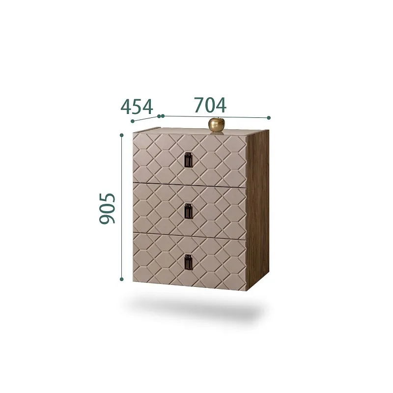 Комод Bogemia Woodline Fly Fa (Мокка) (Lakobel/Черный) БМКМ-1