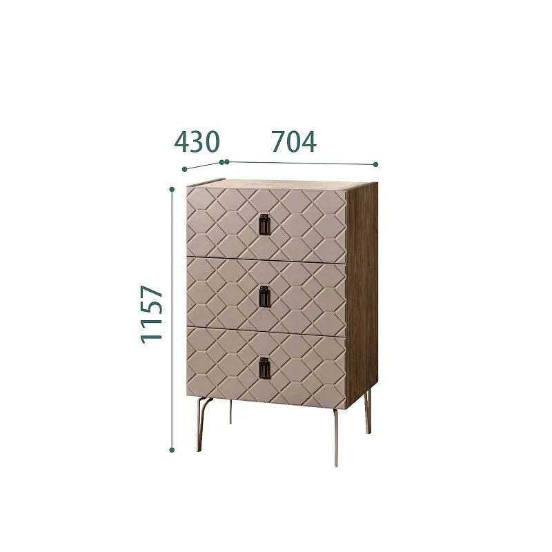 Комод Bogemia Woodline Fa (Мокка) (Novabuk/Черный) БМКМ-1