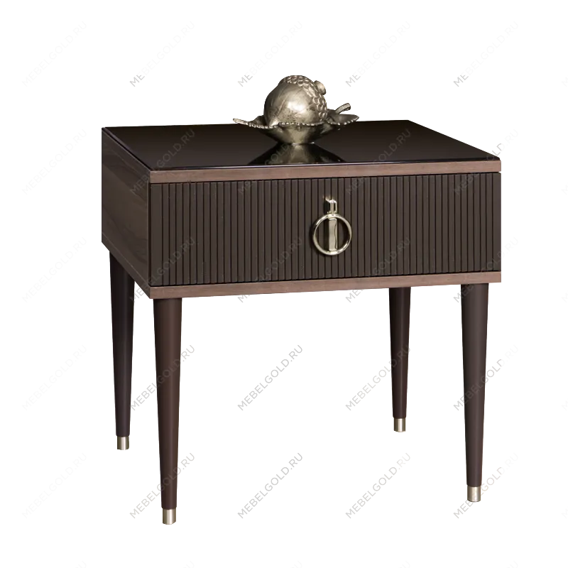Лобня - Тумба прикроватная (левая/правая) Римини СОЛО (орех империя серебро) РМТП-1 (s)