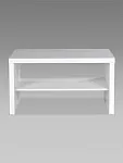 Стол журнальный Энкель, с полкой, 82x50x45 см, белый | изображение 7