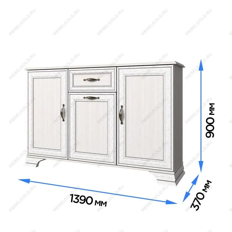 Тумба Тиффани 3D1S вудлайн кремовый | изображение 2