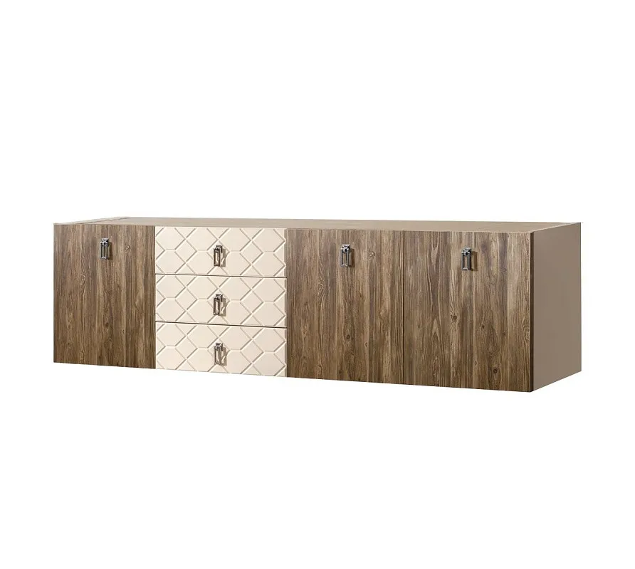 Комод 2.1м Bogemia Fly Wood Fa (Слоновая кость) (Novabuk/Хром) БМКМ-5