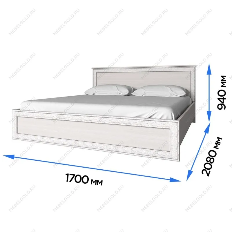 Кровать Тиффани 160 с подъемным механизмом вудлайн кремовый | изображение 2