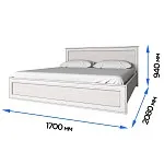 Кровать Тиффани 160 с подъемным механизмом вудлайн кремовый | изображение 2