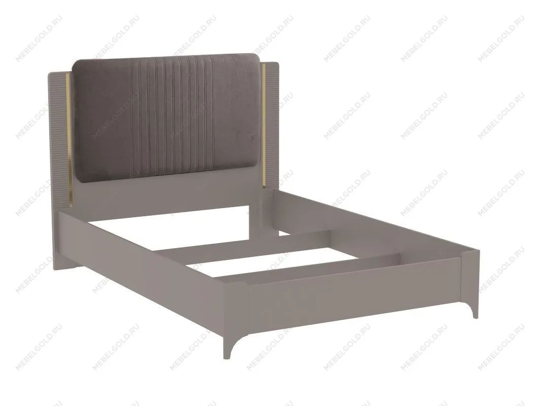 Кровать (каркас) 1400 (велюр), Сиде (1492*2082*1200) Мокко, 12631 | изображение 1