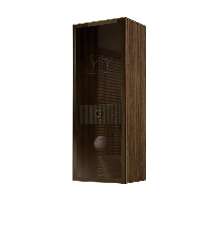 Витрина Bogemia Woodline Fly Fi (Серый/Золото) БМВ1-1С