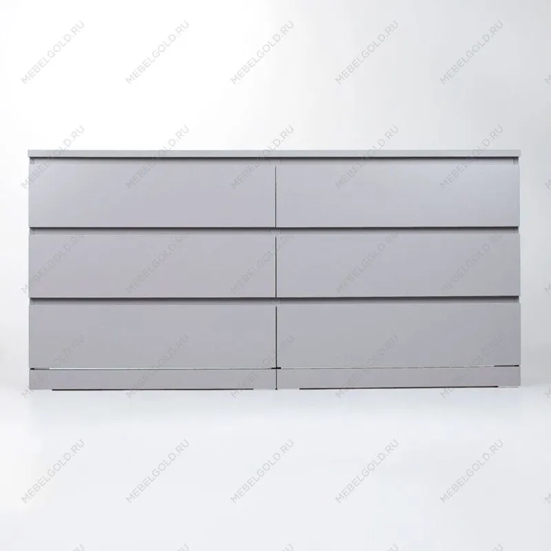 МАЛЬМ / VARMA Комод ИКЕА / IKEA 6D 160х77х40, серый | изображение 2