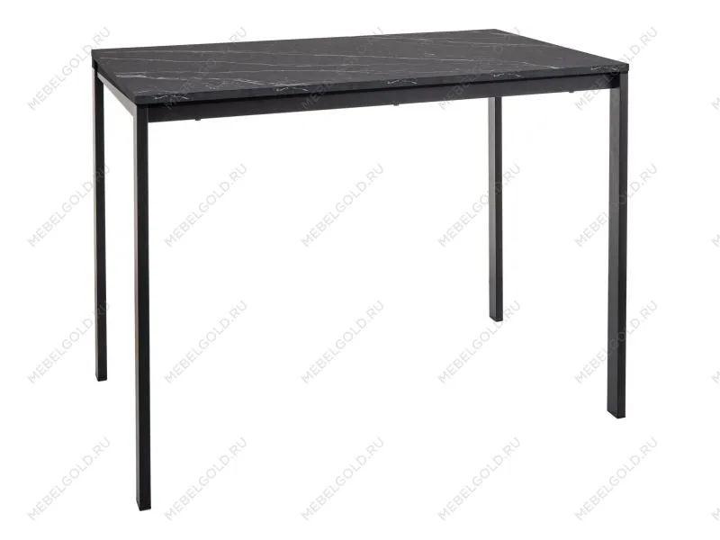 Стол обеденный Signal MARIO 100 (эффект черного мрамора/черный)