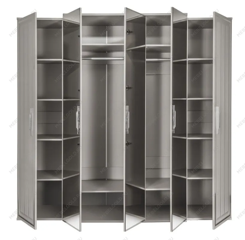 Шкаф Замира 5-дверный серый камень | изображение 5