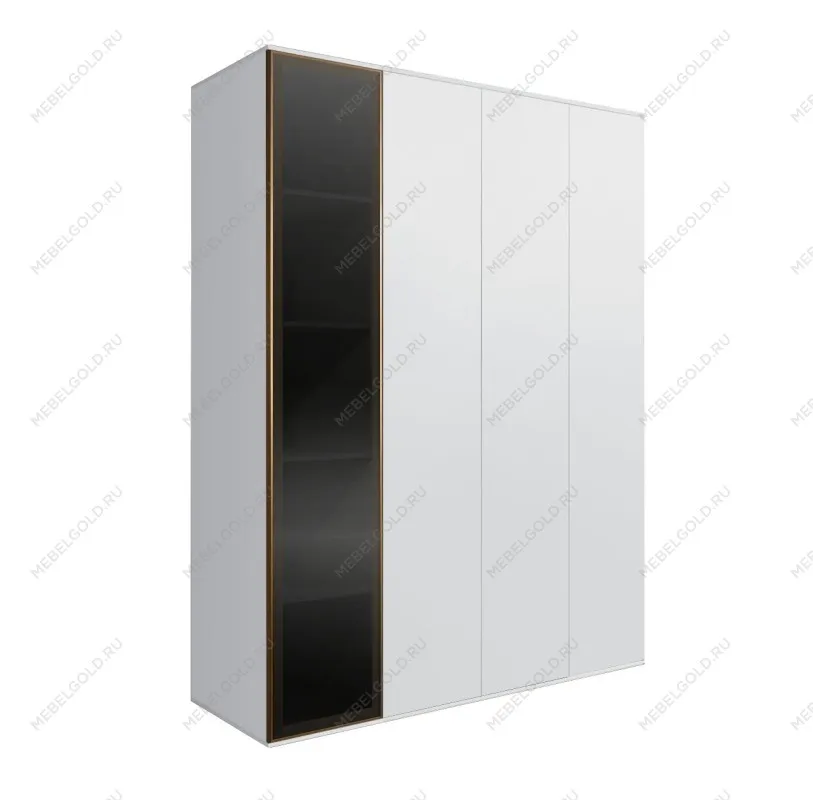 Шкаф 4-х дв. Bogemia Air (Белый/Золото) БМШ2/4(1)