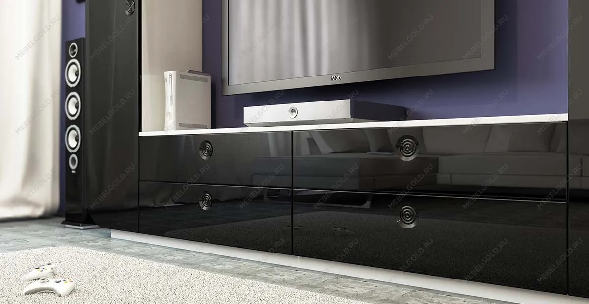 Стенка для гостиной iMEB черный глянец | изображение 1