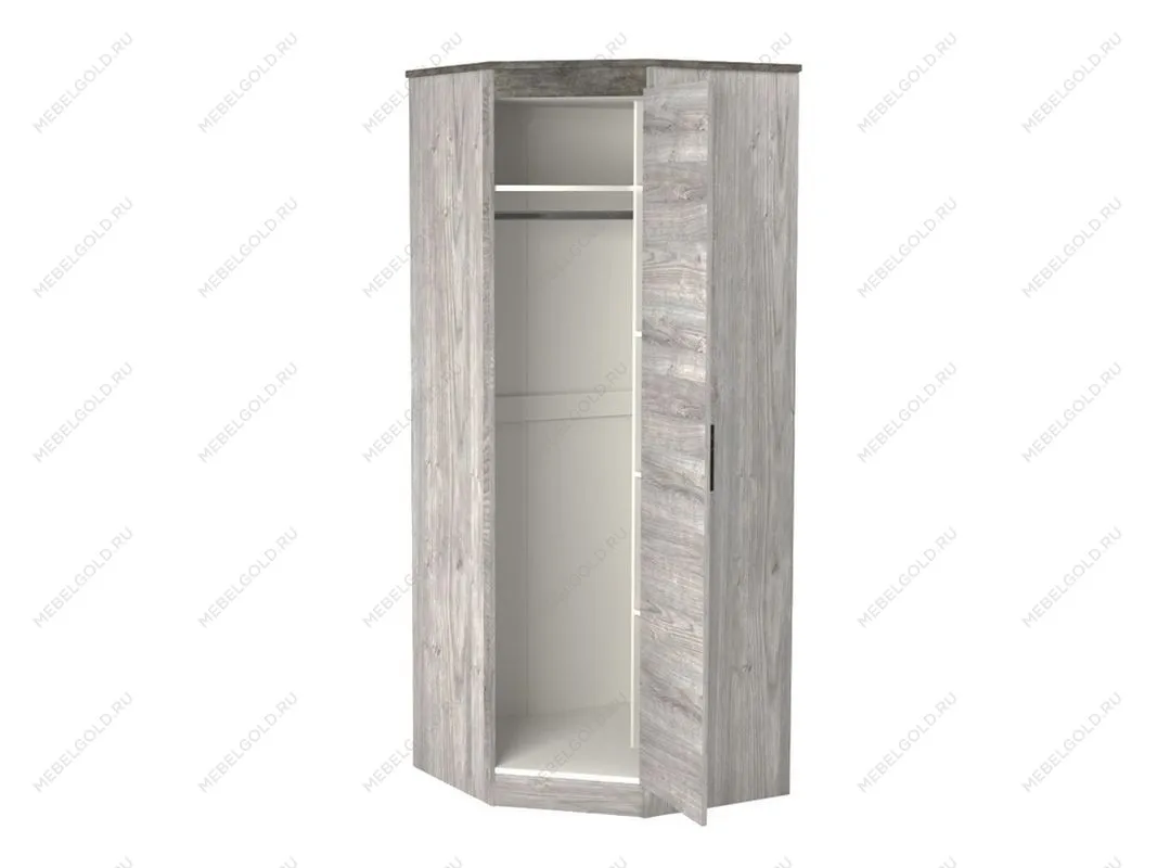 Шкаф угловой 2194, Денвер (879*879*2194) Риббек серый, 11730 | изображение 1