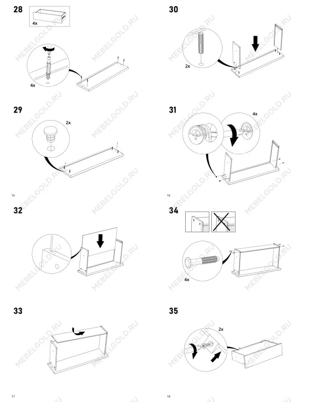 Комод Варма, 4 ящика, горизонтальный, 160х54х40 см, эмаль белая | изображение 21