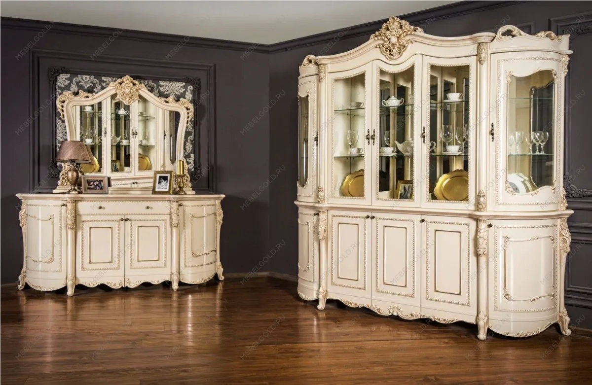 Сервант Джоконда 5-ств крем глянец | изображение 1