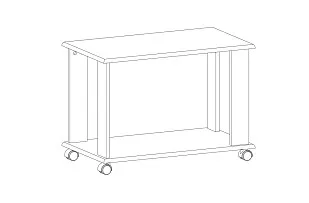 Стол журнальный Тиффани L вудлайн кремовый