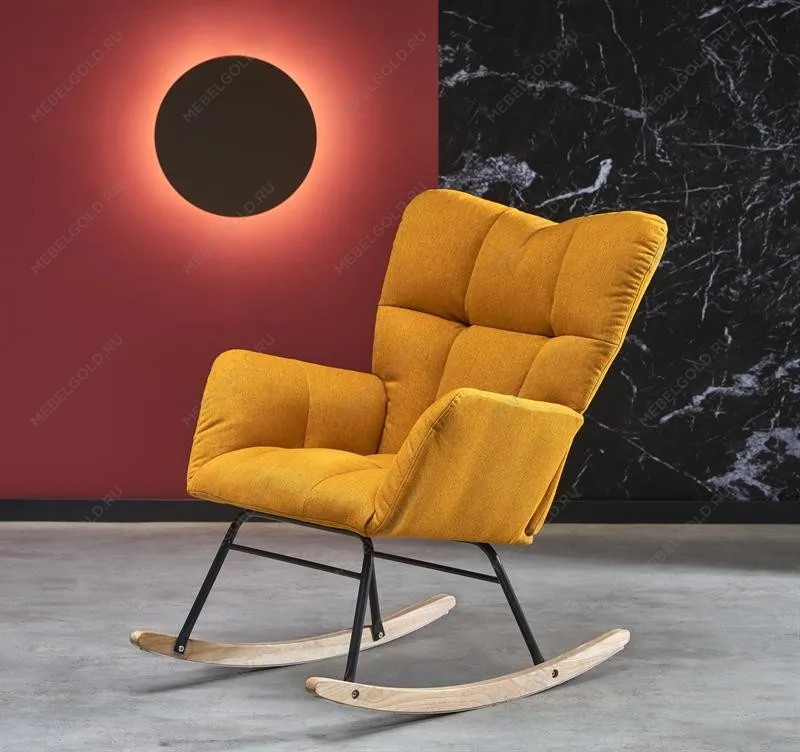 Кресло-качалка HalmarR VASCO (горчичный) | изображение 1