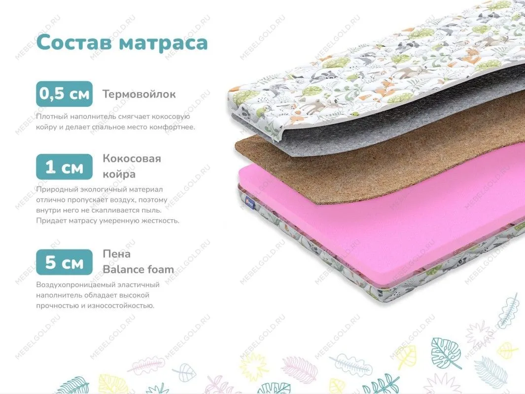 Матрас Лучик 60х120 | изображение 1