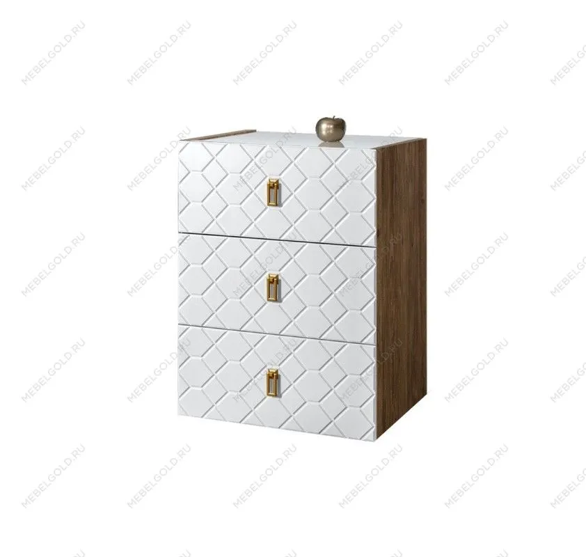 Комод Bogemia Woodline Fly Fa (Белый) (Lakobel/Золото) БМКМ-1