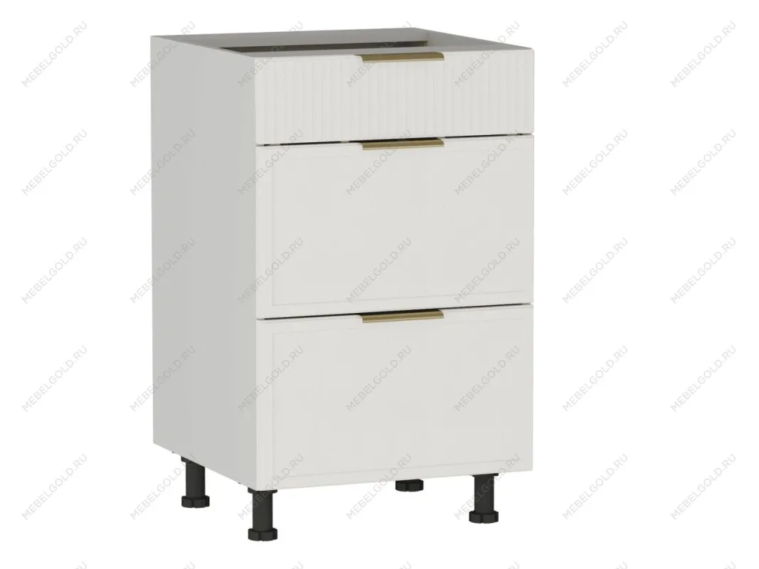 Стол с ящиками СЯ-50 (140/284), Берта (500*528*820) Экокожа Белый, 25323