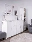 Тумба Сириус, 4 двери и 2 ящика, 156х41х95 см, белая | изображение 2