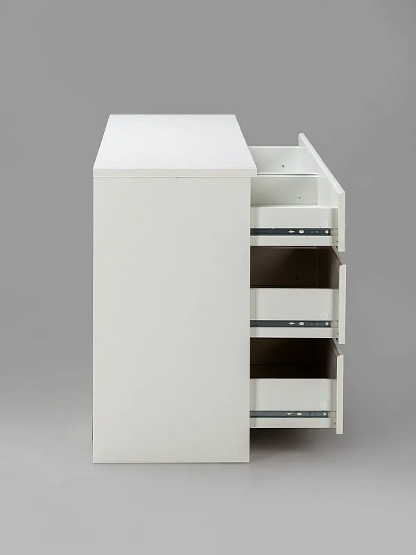 Комод Кастор, 6 ящиков, 129х40х71 см, белый | изображение 13