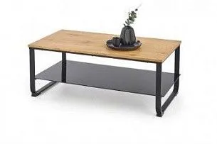 Стол журнальный Halmar ARTIGA (дуб золотой/черный)