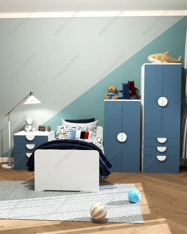 Комод Пикси, 3 ящика 60x57x60, озорной василек | изображение 9