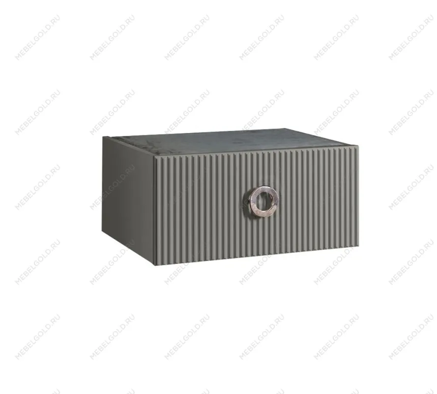 Тумба прикроватная Bogemia Fly Fillini (Серый) (Novabuk/Хром) БМТП-1