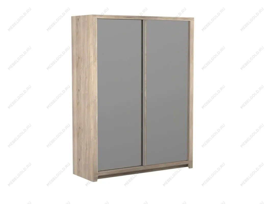 Шкаф-купе 2-х дверный с зеркальными дверями, Юта (1752*621*2300) Дуб Мария