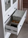 Центральный склад - Шкаф с витриной Сага, 90х41х215 см, белый | изображение 4
