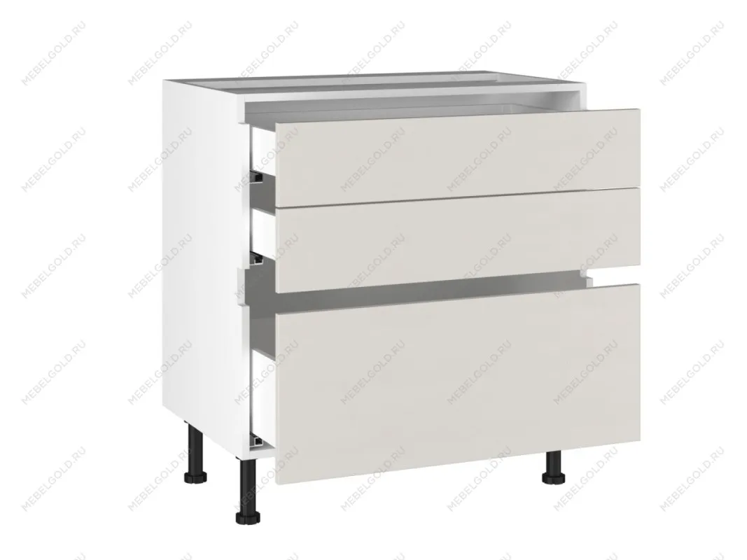 Стол с ящиками СЯ-80 Start Soft Boyard, Виста (800*523*870) Экокожа Белый, 26222 | изображение 1