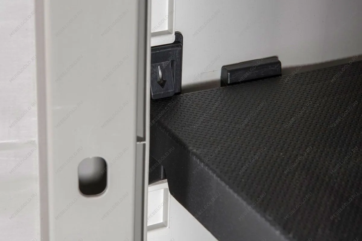 Уличный шкаф TOOMAX 2х дверный глубокий WOODY'S XL (4 полки), светло-серый | изображение 9