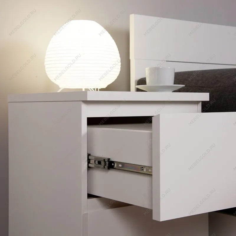 Комод ВАРМА, 5 ящиков, 80х123х40 см, эмаль белая | изображение 4