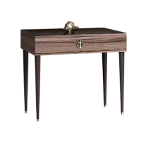 Стол туалетный узкий Римини (Орех империя/Серебро) РМСТ-1[9]