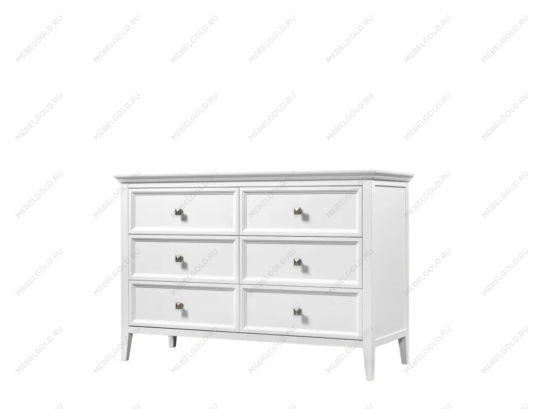 Комод большой 6 ящиков Manhattan (Белый) | изображение 1