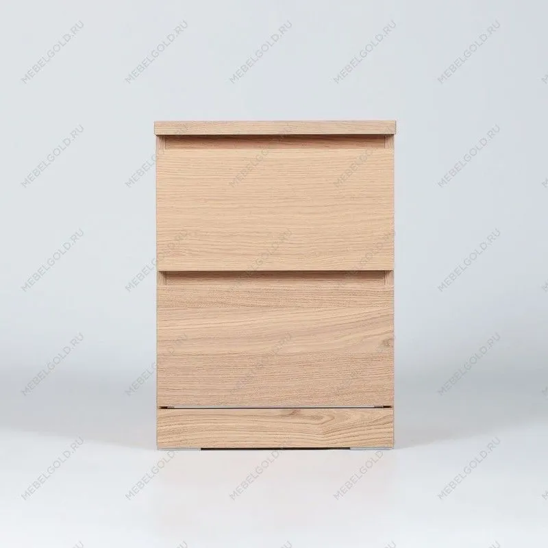 МАЛЬМ / VARMA Тумба прикроватная ИКЕА / IKEA 2, 40x54.8x40, шпон, беленый дуб | изображение 2