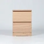 МАЛЬМ / VARMA Тумба прикроватная ИКЕА / IKEA 2, 40x54.8x40, шпон, беленый дуб | изображение 2