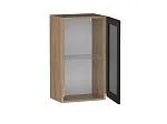 Шкаф со стеклом ШСТ-40, Сити (400*320*720) Дуб Галифакс натуральный, 20827 | изображение 2